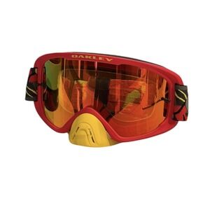 Oakley O-Frame 2.0 MX Goggles Fire Iridium/Cat3 Camo Vine Night Red Yellow